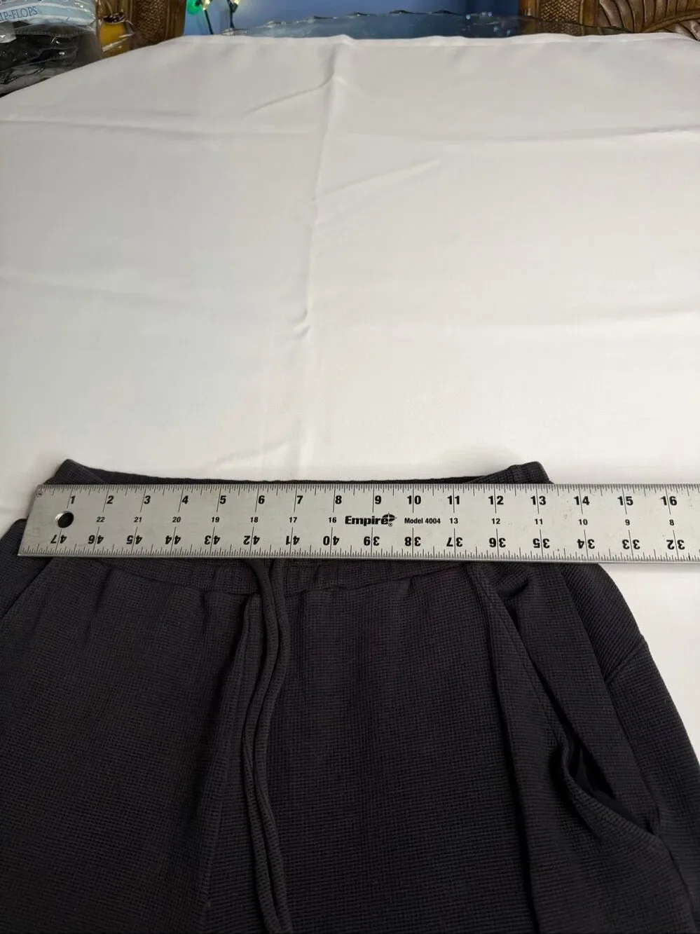 Alo Yoga Waffle Knit Thermal Jogger Sweatpants Charcoal Gray Unisex Size Small